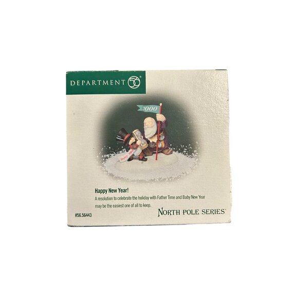Department 56 North Pole Series Father Time & Baby New Year Figurine - Picture 1 of 3